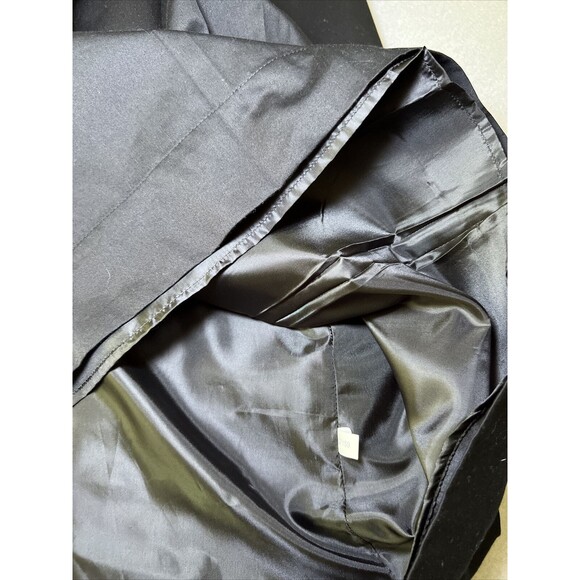 New York and Company Sheath Dress Size 4 Black Cotton Pleated Sleeveless Career - Picture 10 of 11